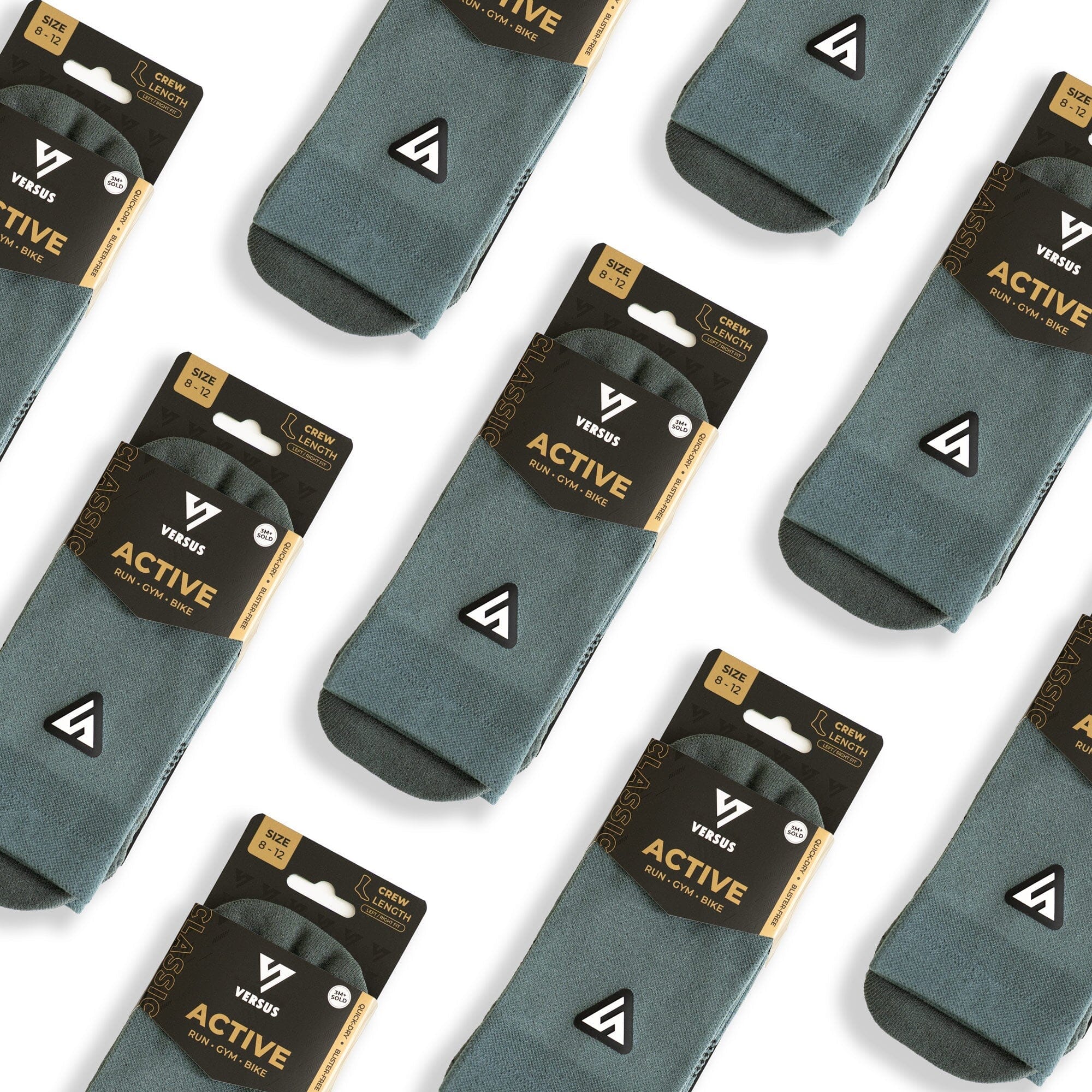 Versus Classic Airforce Active Crew Tab Socks - Image 2