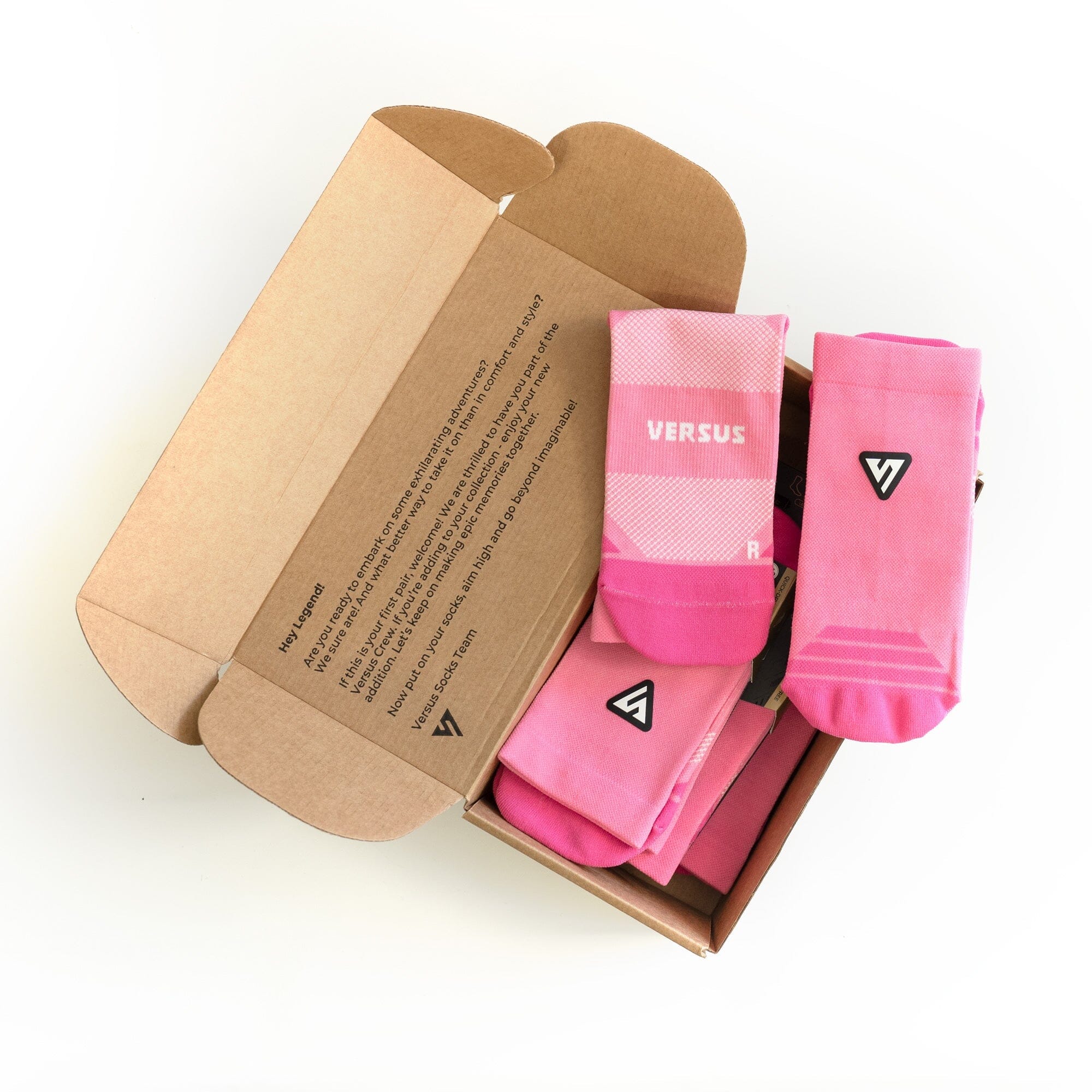 Versus Classic Pink Active Crew Tab Socks - Image 4