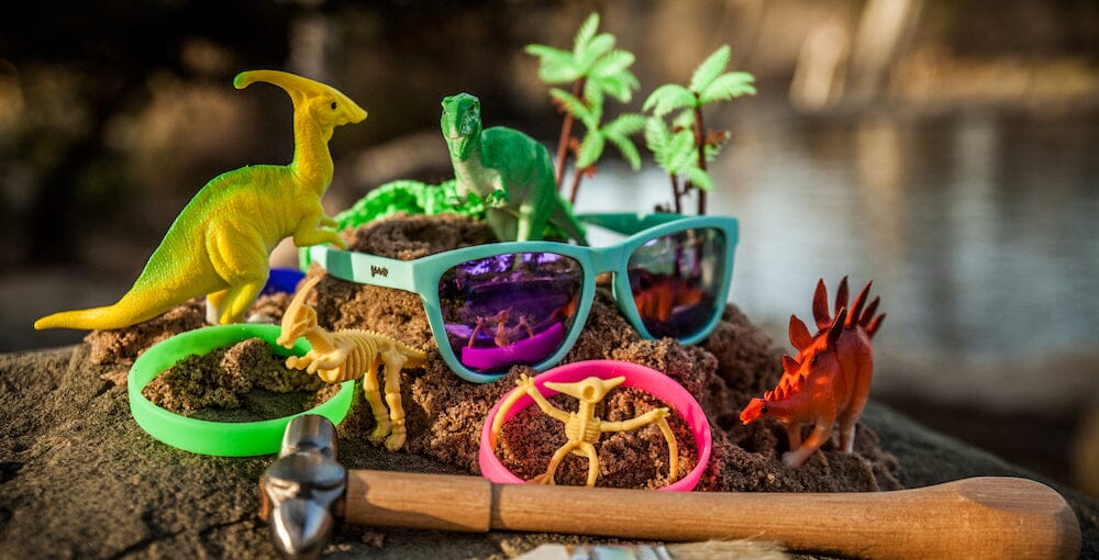 goodr OG - Sports Sunglasses - Electric Dinotopia Carnival - Image 3