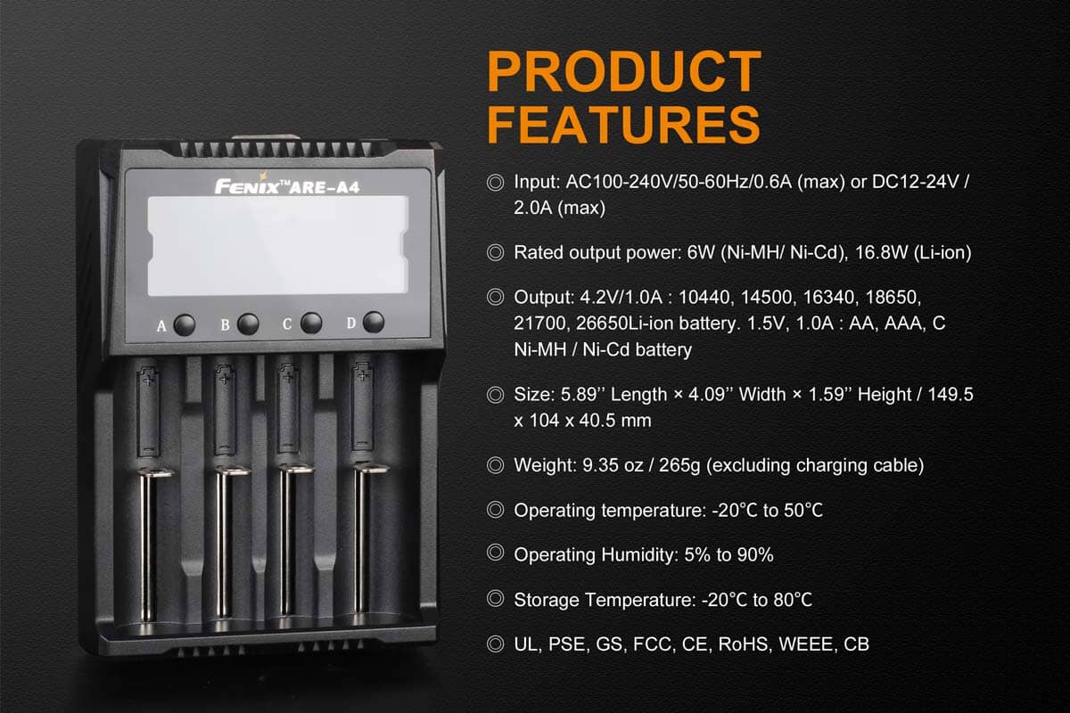 Fenix ARE-A4 Battery Charger - Image 7