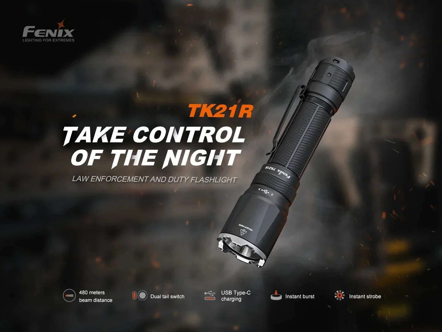 Fenix TK21R Rechargeable Tac Flashlight - Image 6