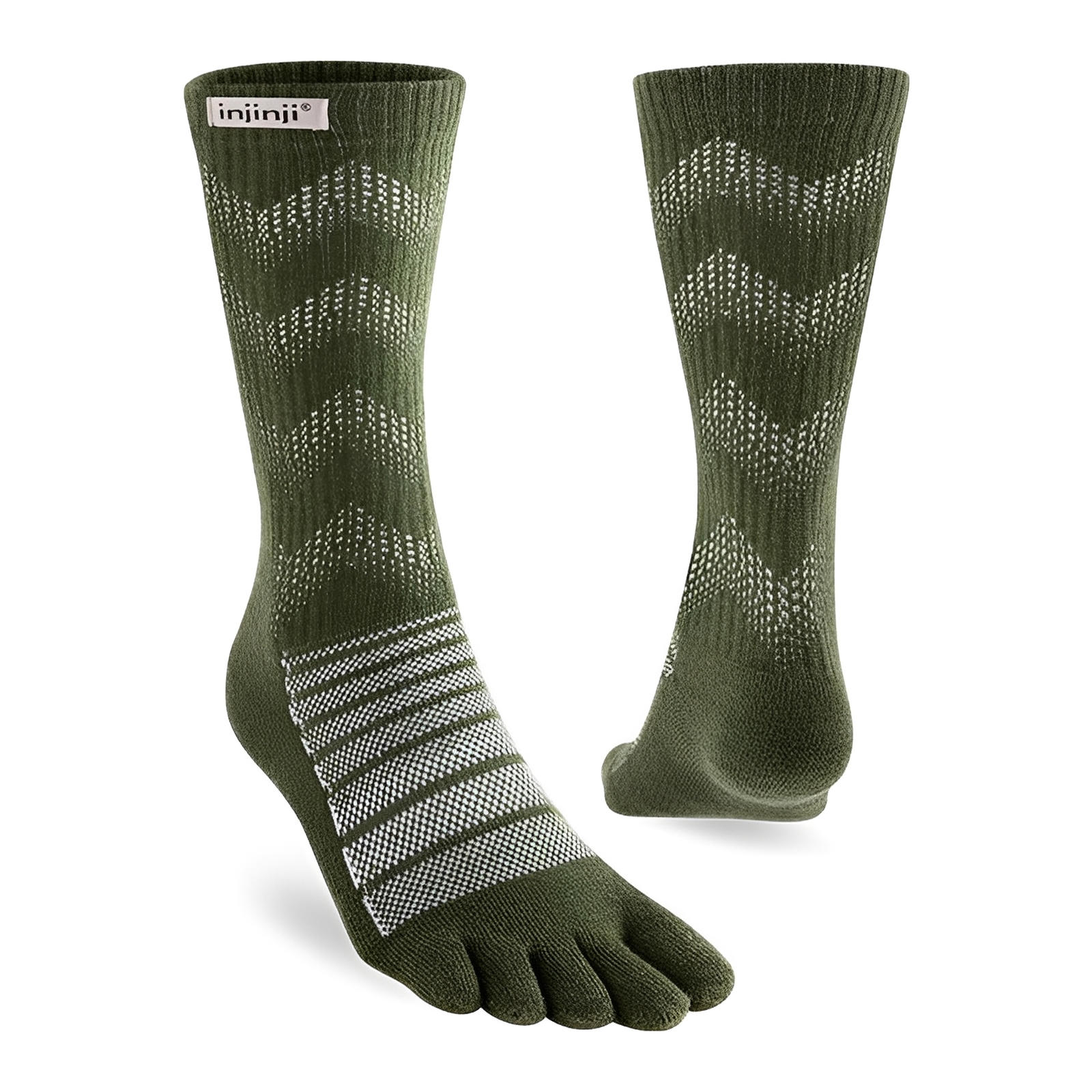 Injinji Outdoor Midweight Crew Wool Socks - Image 7