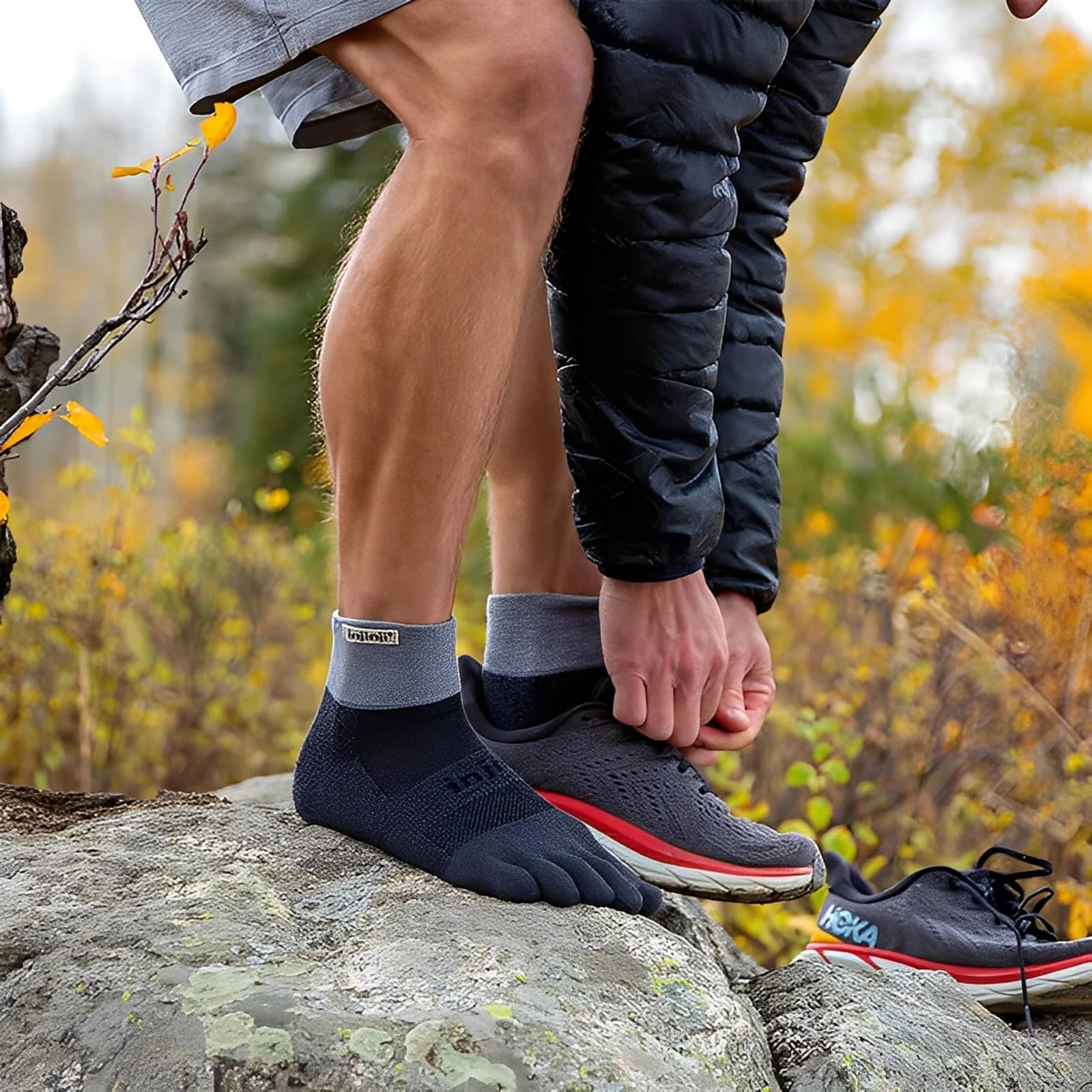 Injinji Trail Midweight Mini-Crew Socks - Image 5