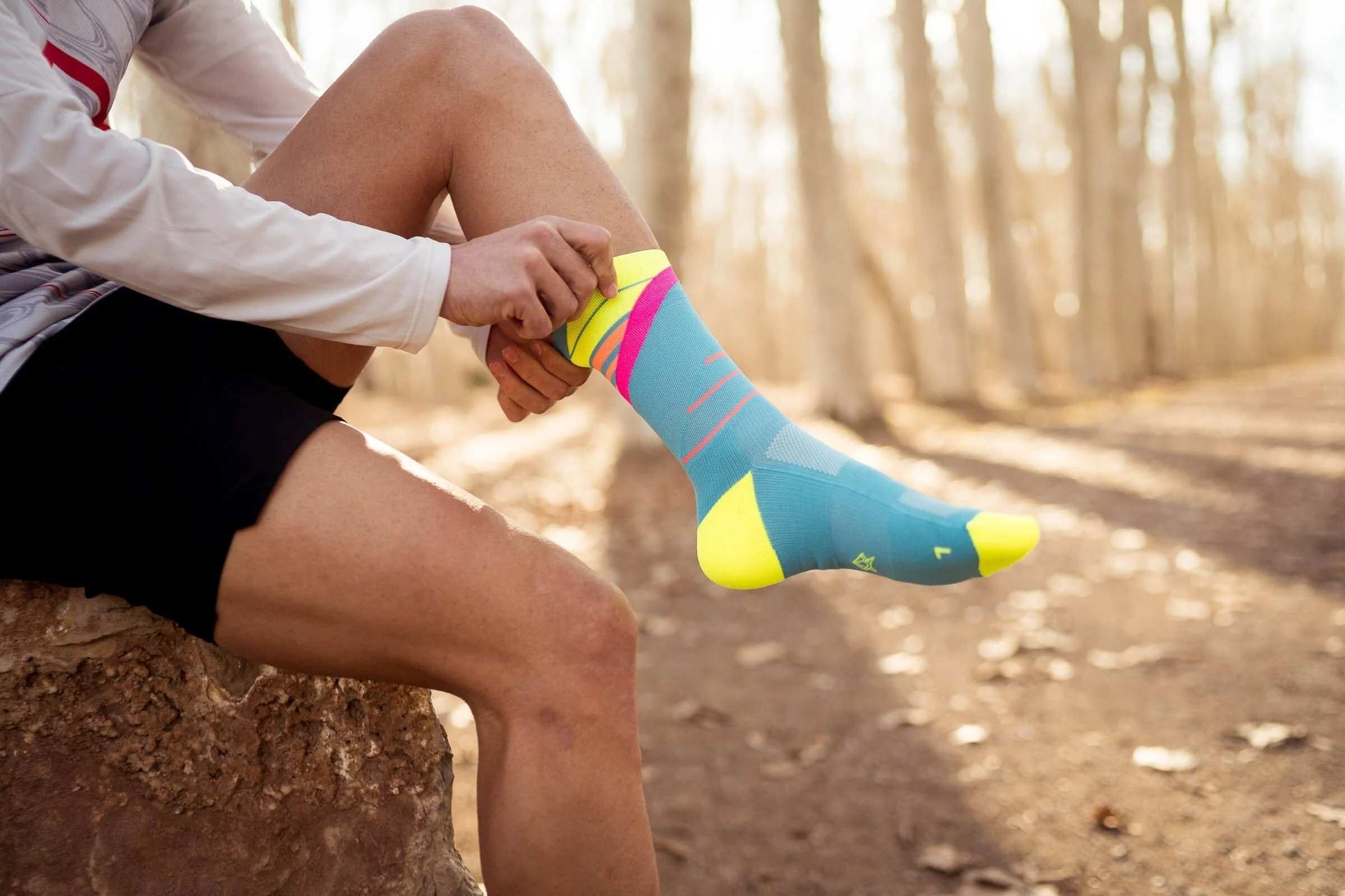 Incylence Running Ladders Blue Pink Socks - Image 3