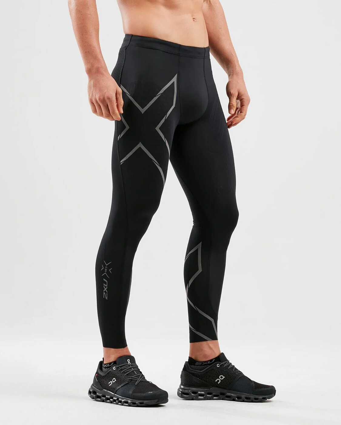 2XU Men's Light Speed Compression Tights MA5305B - Image 4