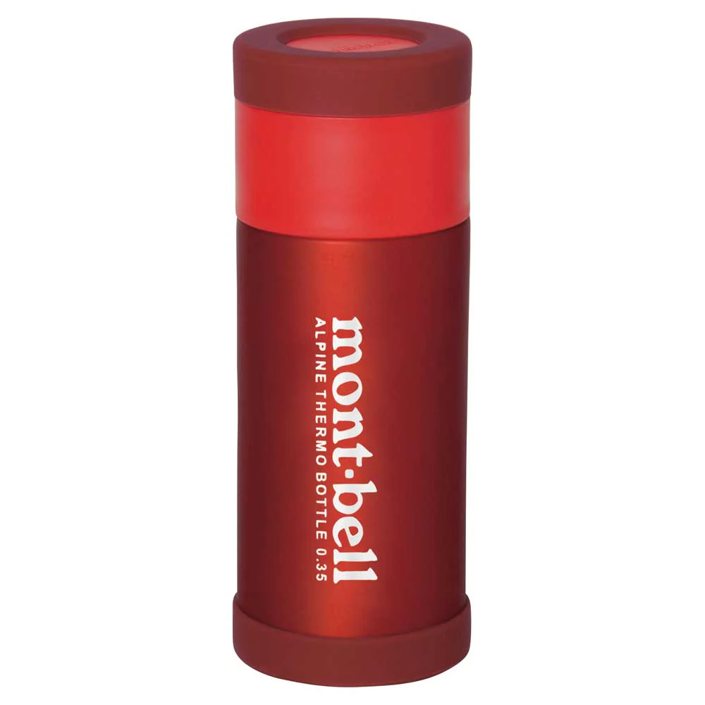 Montbell Alpine Thermo Bottle 0.35L Stainless Steel Silicone Insulated - Image 2