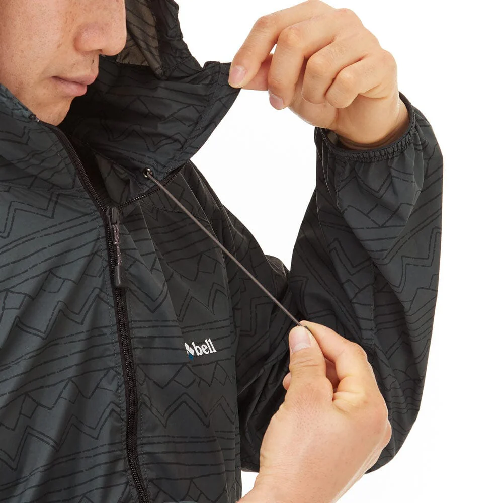 Montbell Wind Blast Print Hooded Jacket Men's - Image 5