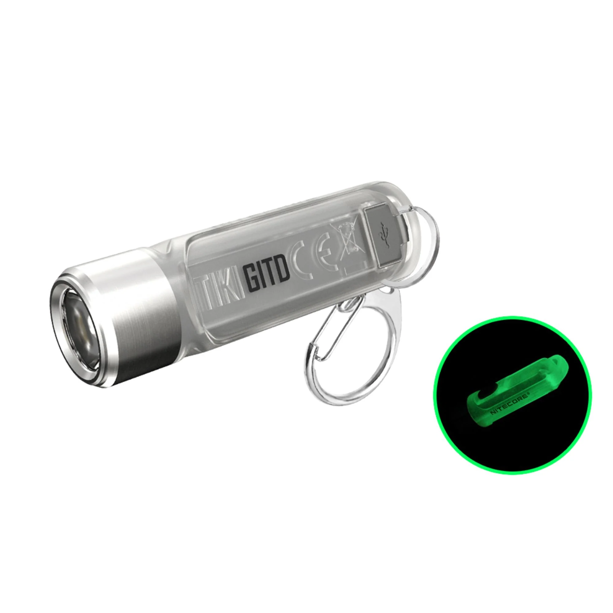 Nitecore TIKI 300 Lumen USB-C Rechargeable Keychain Flashlight - Image 4