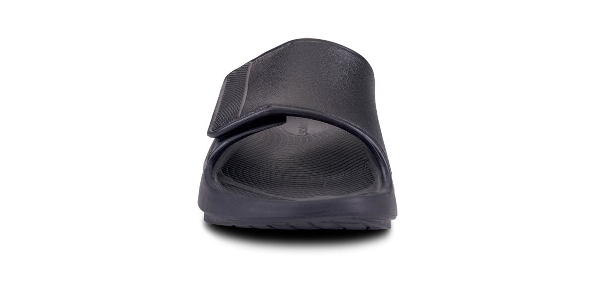 OOFOS Unisex OOahh Sport Flex Slide Sandal - Matte Black - Image 6
