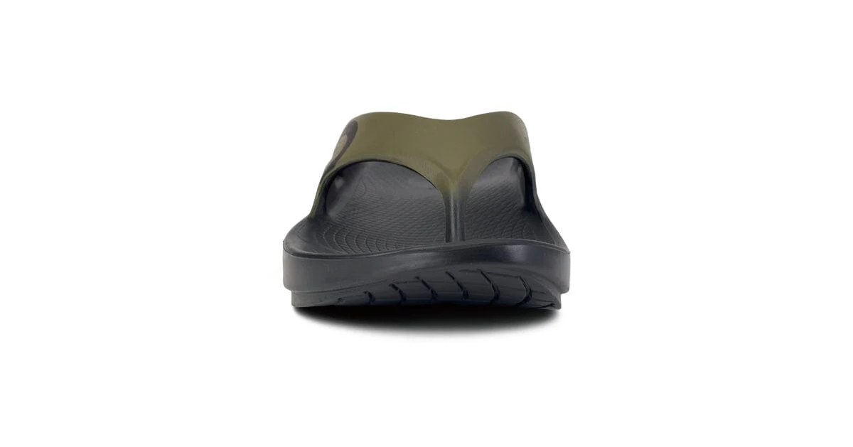 OOFOS Unisex OOriginal Sport Thong Sandal - Tactical Green - Image 3