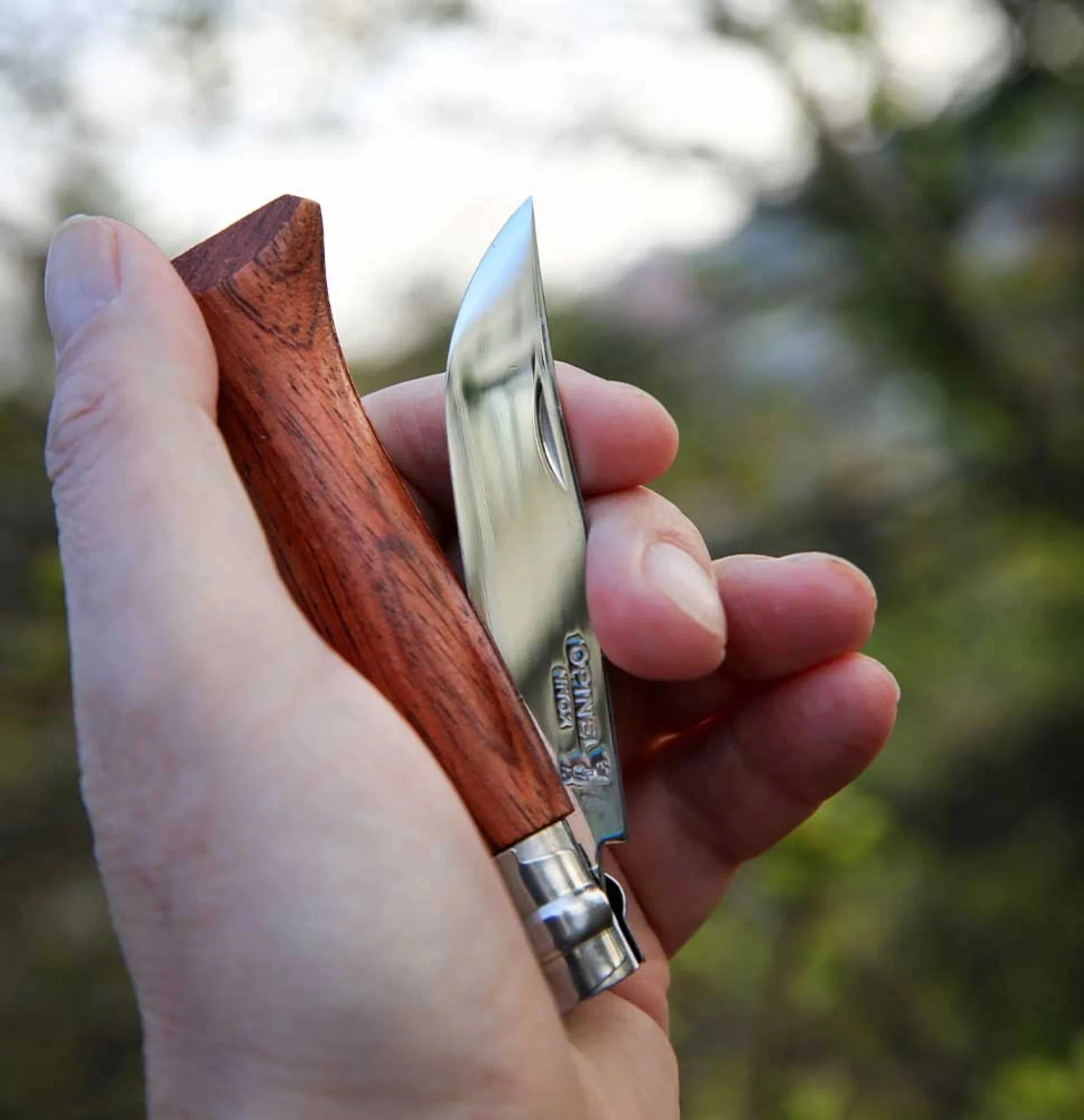 Opinel Pocket Knife N°08 Padouk Wood - Image 4