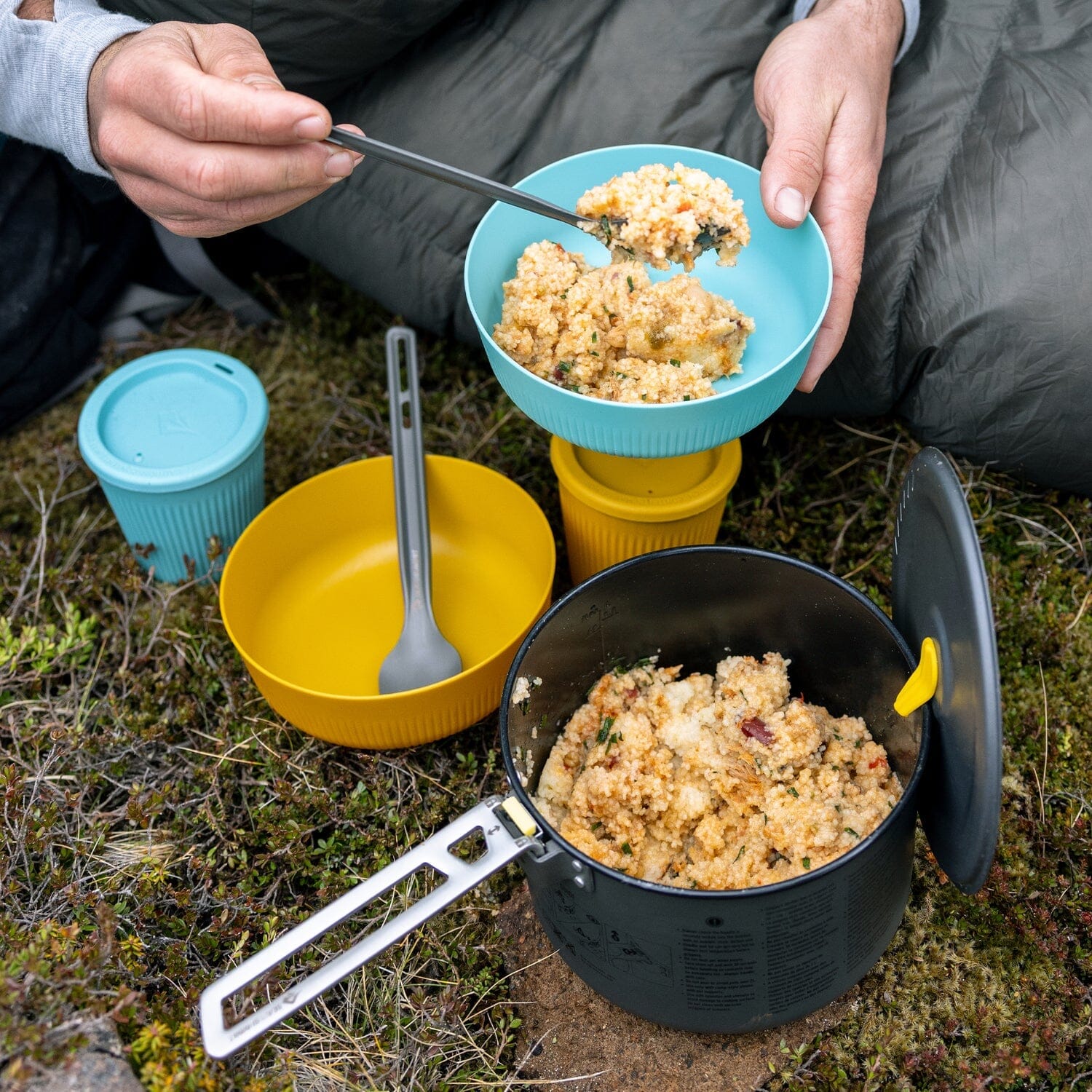 Sea to Summit Frontier Ultralight Cutlery Set - Long Handle Spoon & Spork - Image 4