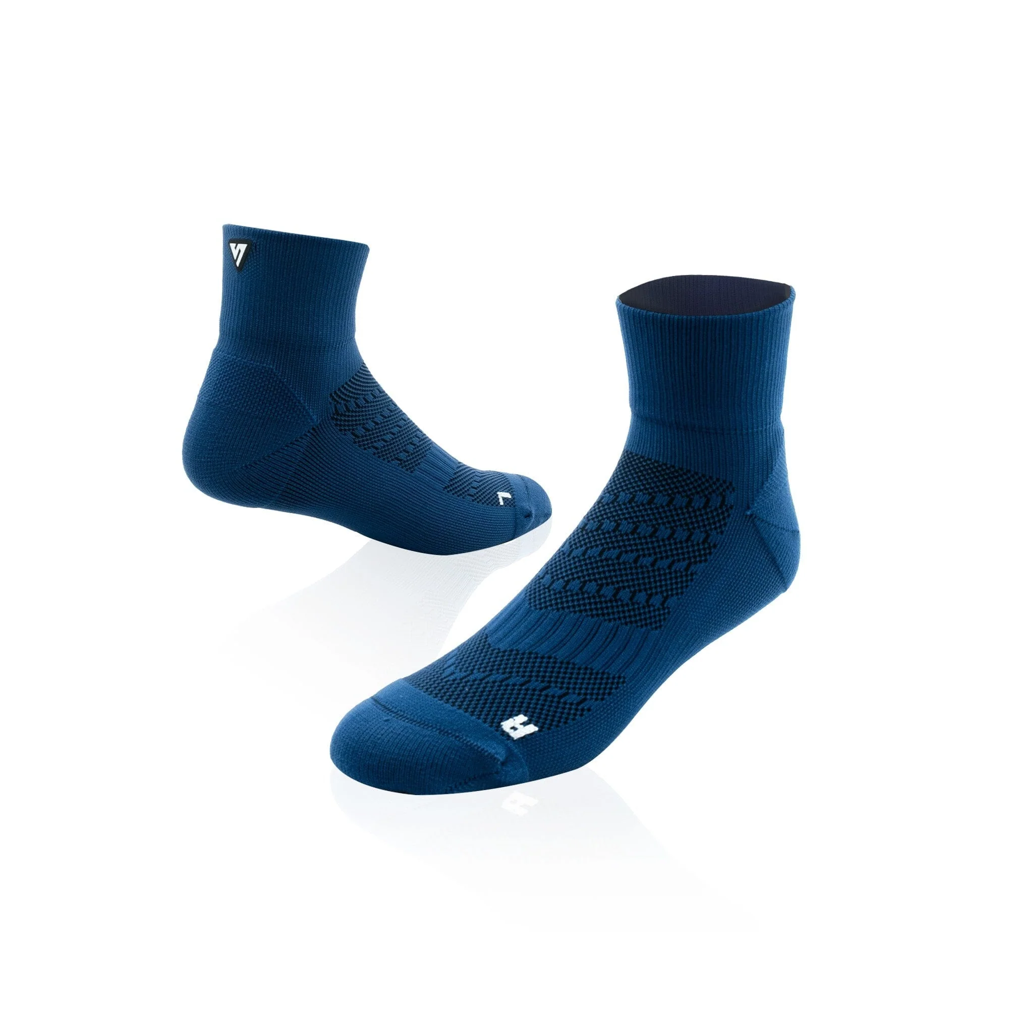 Versus Space Blue Running Quarter Socks