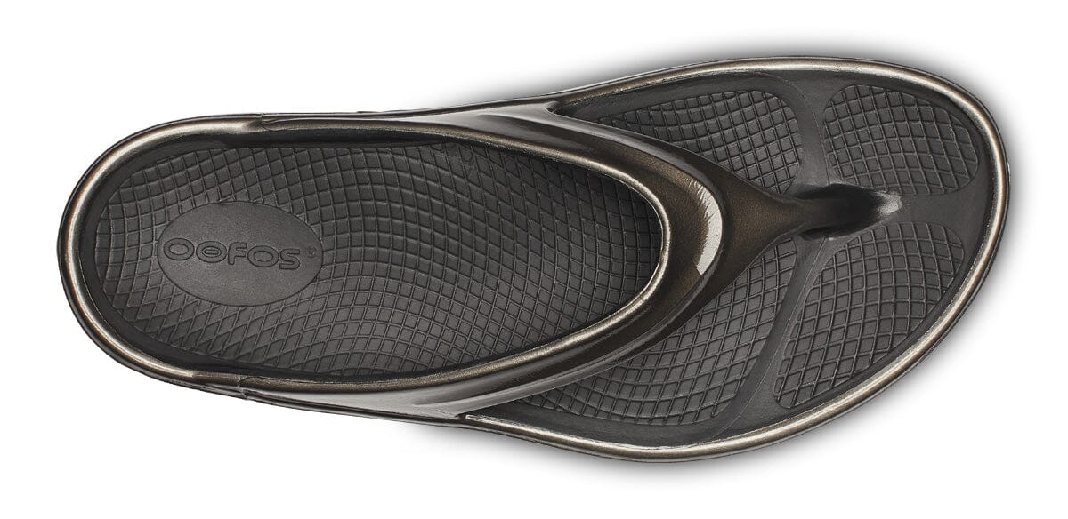 OOFOS Women's OOmega OOlala Stacked Sandal - Titanium Mirror - Image 9